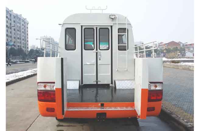 江淮6米9座汽油機(jī)電力工程車(國四)