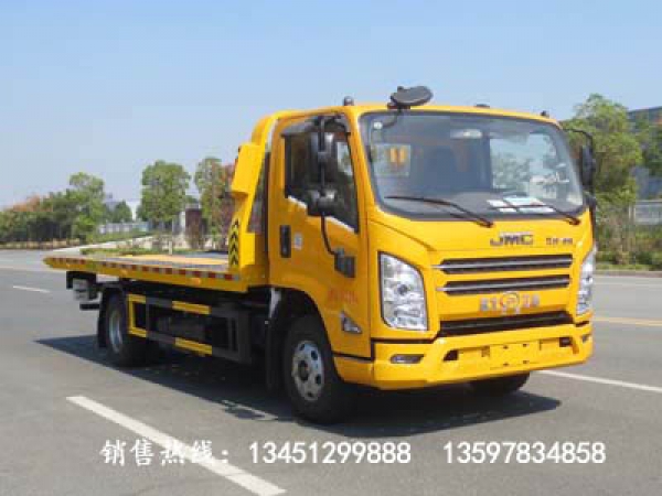 江鈴平板一拖二清障車(國(guó)六)